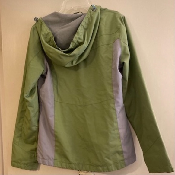 Free Country Windbreaker Rain Jacket Light Green Gray Small - Picture 3 of 9